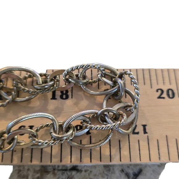 Necklace Ruby Rd Mixed Beaded Chain Gold Tone Statement Long Acrylic SKU 2297 - Picture 8 of 8